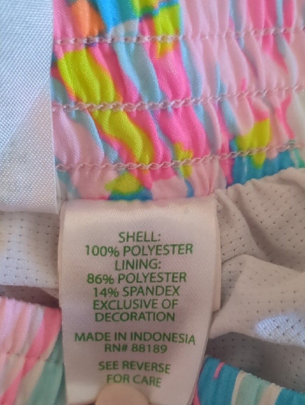 Lilly Pulitzer Multicolor Tropical Shorts - Pink, Aqua & Lime - Picture 5 of 5